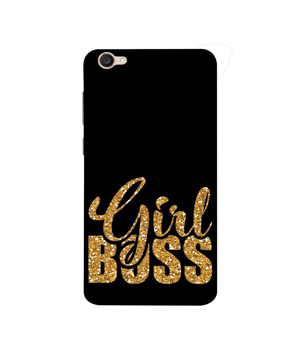 Amazon Brand - Solimo Designer Sparkle Girl Boss 3D Printed Hard Back Case Mobile Cover for Vivo V5
