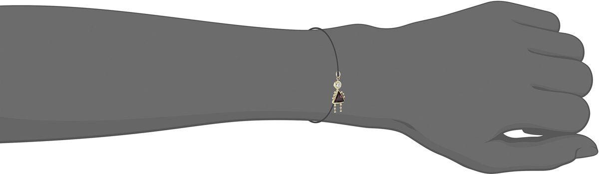 10K Gold AAA Cubic Zirconia Simulated Birthstone Babies Girl Charm, February