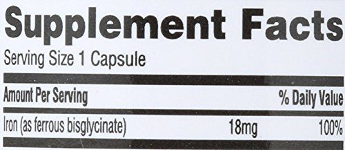 365 Everyday Value, Chelated Iron 18mg, 100 ct
