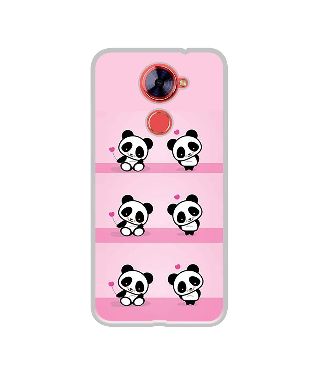 Amazon Brand - Solimo Designer Panda Pattern UV Printed Soft Back Case Mobile Cover for Comio X1