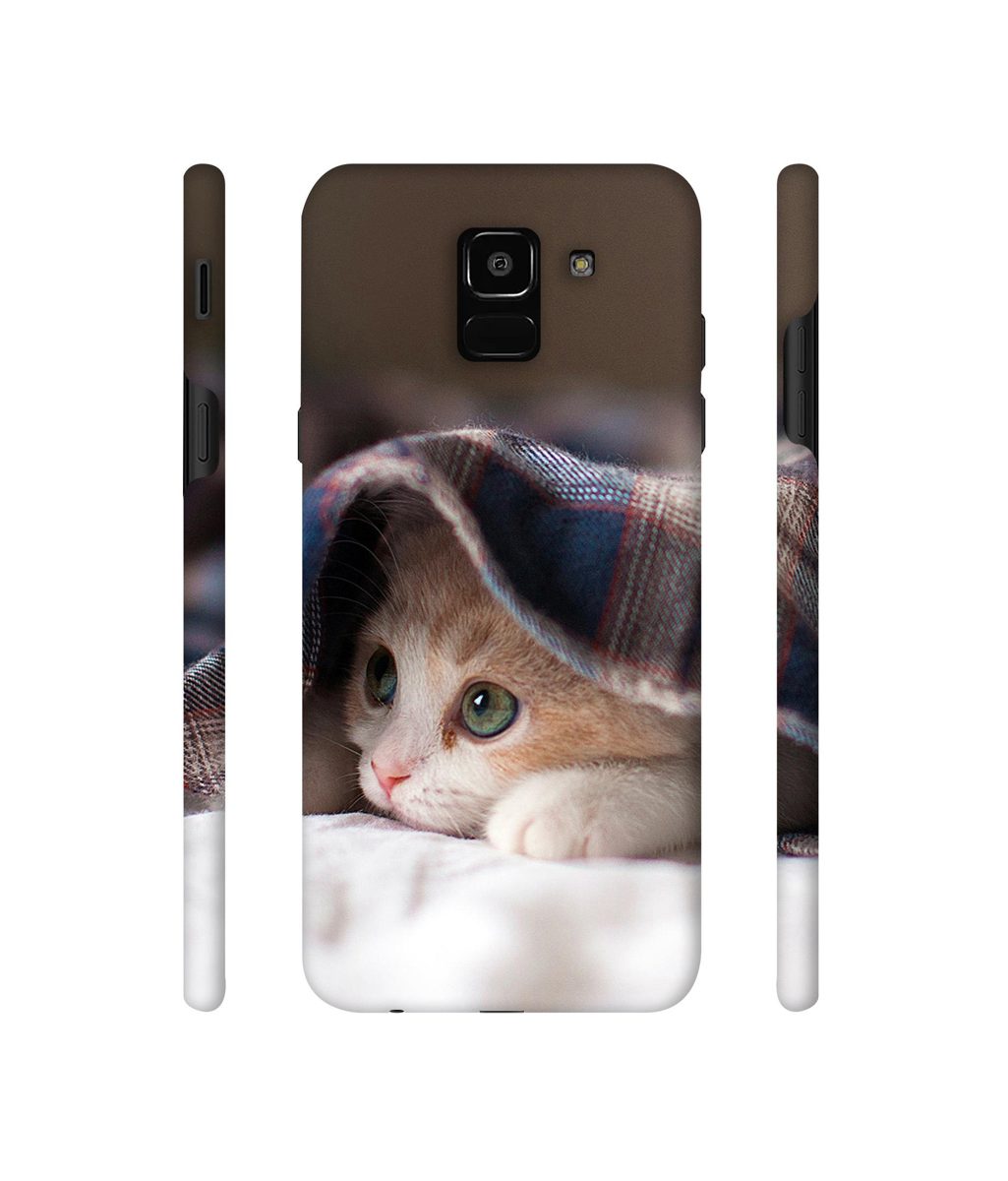 Amazon Brand - Solimo Designer Sleepy Kitten 3D Printed Hard Back Case Mobile Cover for Samsung Galaxy A6 Plus