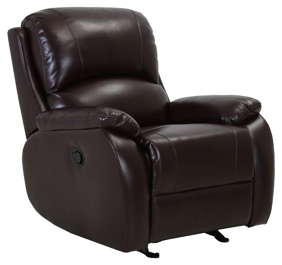 Amazon Brand – Ravenna Home Oakesdale Contemporary Recliner, 35.4"W, Cerritos Red-Brown