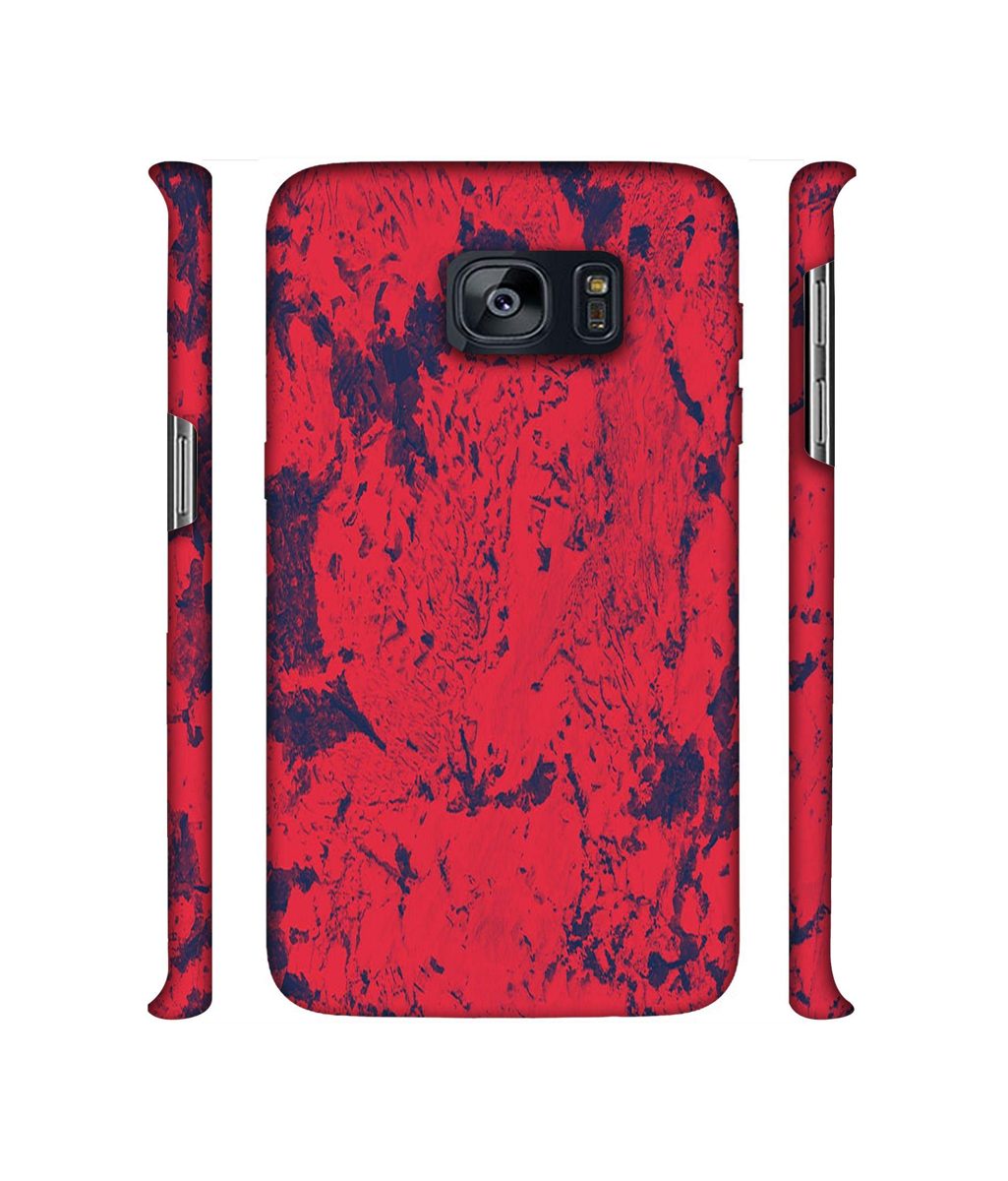 Amazon Brand - Solimo Designer Red Paint 3D Printed Hard Back Case Mobile Cover for Samsung Galaxy S7 Edge
