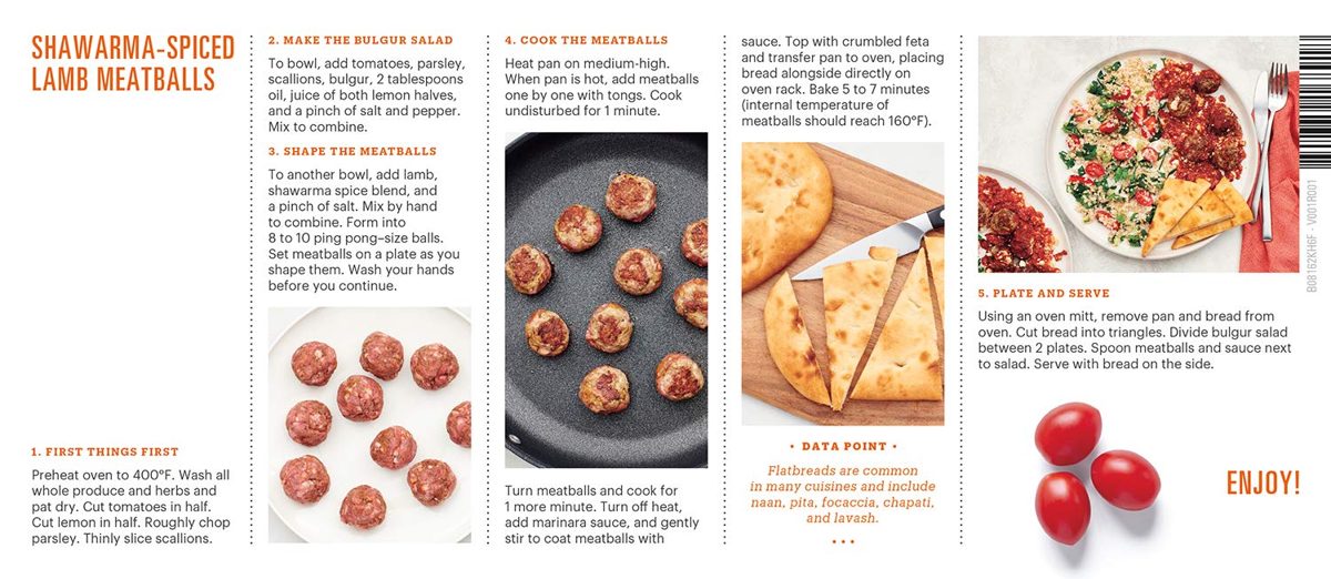 AMAZON Shawarma-Spiced Lamb Meatballs with Feta & Garlic Flatbread, 35 OZ