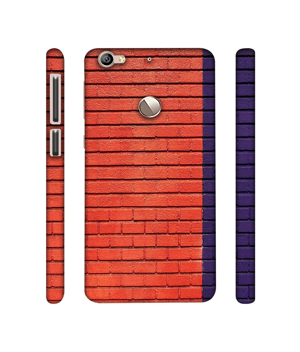 Amazon Brand - Solimo Designer Red and Purple Brick 3D Printed Hard Back Case Mobile Cover for LeTV Le 1s