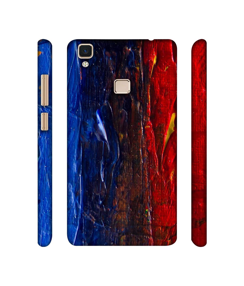 Amazon Brand - Solimo Designer Red Paint On Wall 3D Printed Hard Back Case Mobile Cover for Vivo V3 Max