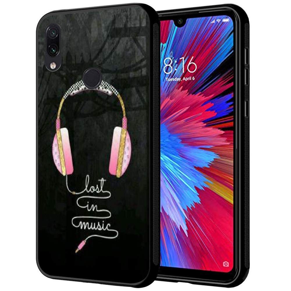 (Renewed) Amazon Brand - Solimo Designer Music Headphone Printed Hard Back Case Mobile Cover for Redmi Note 7 & Redmi Note 7 Pro (D1216)
