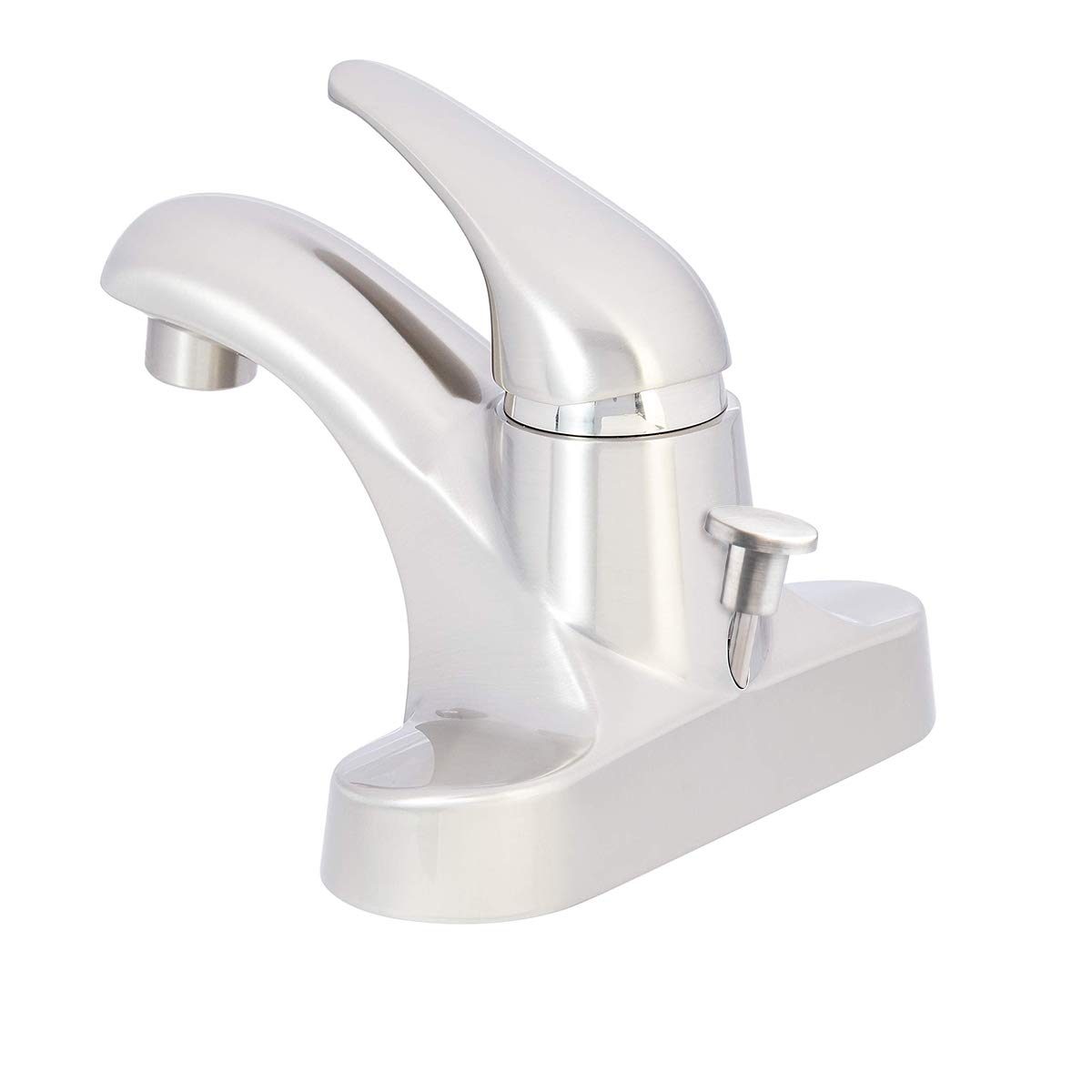 AmazonBasics AB-BF605-SN Basin Faucet-4-Inch, Satin Nickel