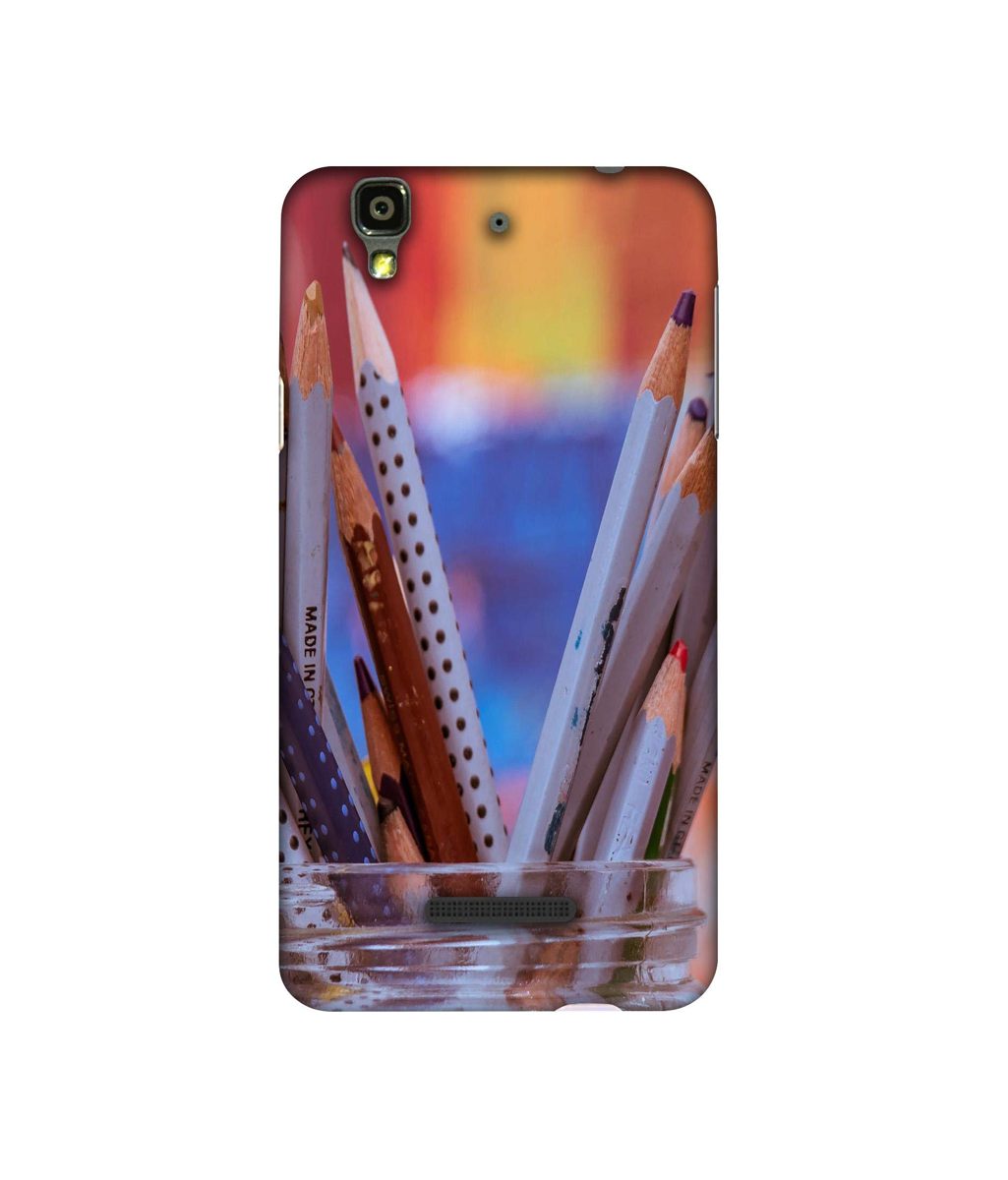 Amazon Brand - Solimo Designer Pencile 3D Printed Hard Back Case Mobile Cover for Micromax YU Yureka