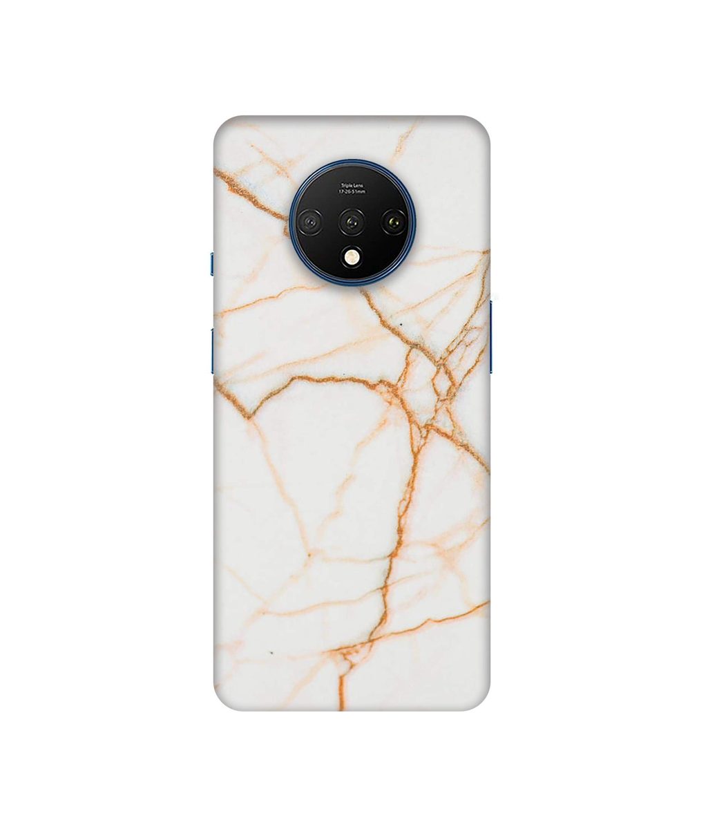 Amazon Brand - Solimo Designer White Marble 3D Printed Hard Back Case Mobile Cover for OnePlus 7T