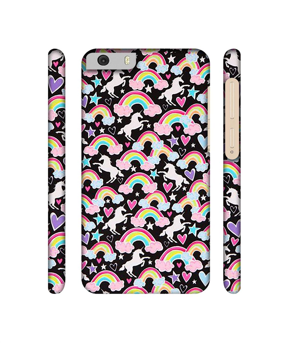 Amazon Brand - Solimo Designer Unicorn Texture 3D Printed Hard Back Case Mobile Cover for Micromax Canvas Knight 2 E471