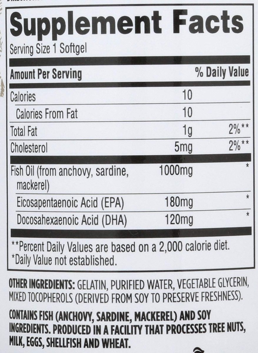 365 Everyday Value, Fish Oil, 250 ct