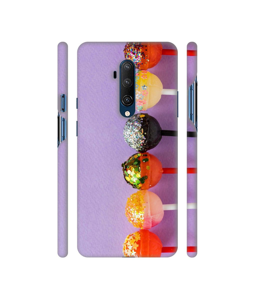Amazon Brand - Solimo Designer Gilliter Lollipops 3D Printed Hard Back Case Mobile Cover for OnePlus 7T Pro