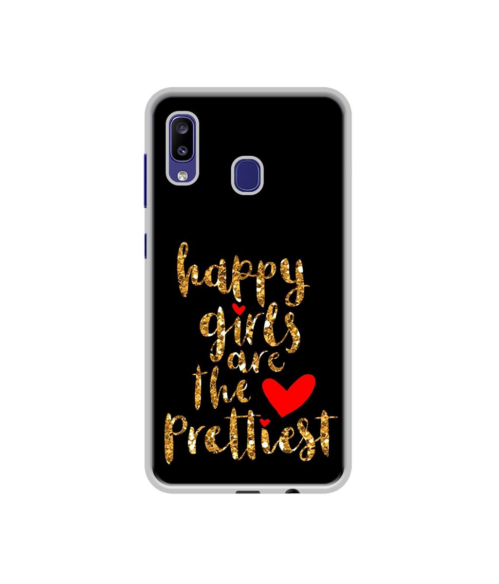 Amazon Brand - Solimo Designer Happy Girls are The Prettiest UV Printed Soft Back Case Mobile Cover for Samsung Galaxy M10s