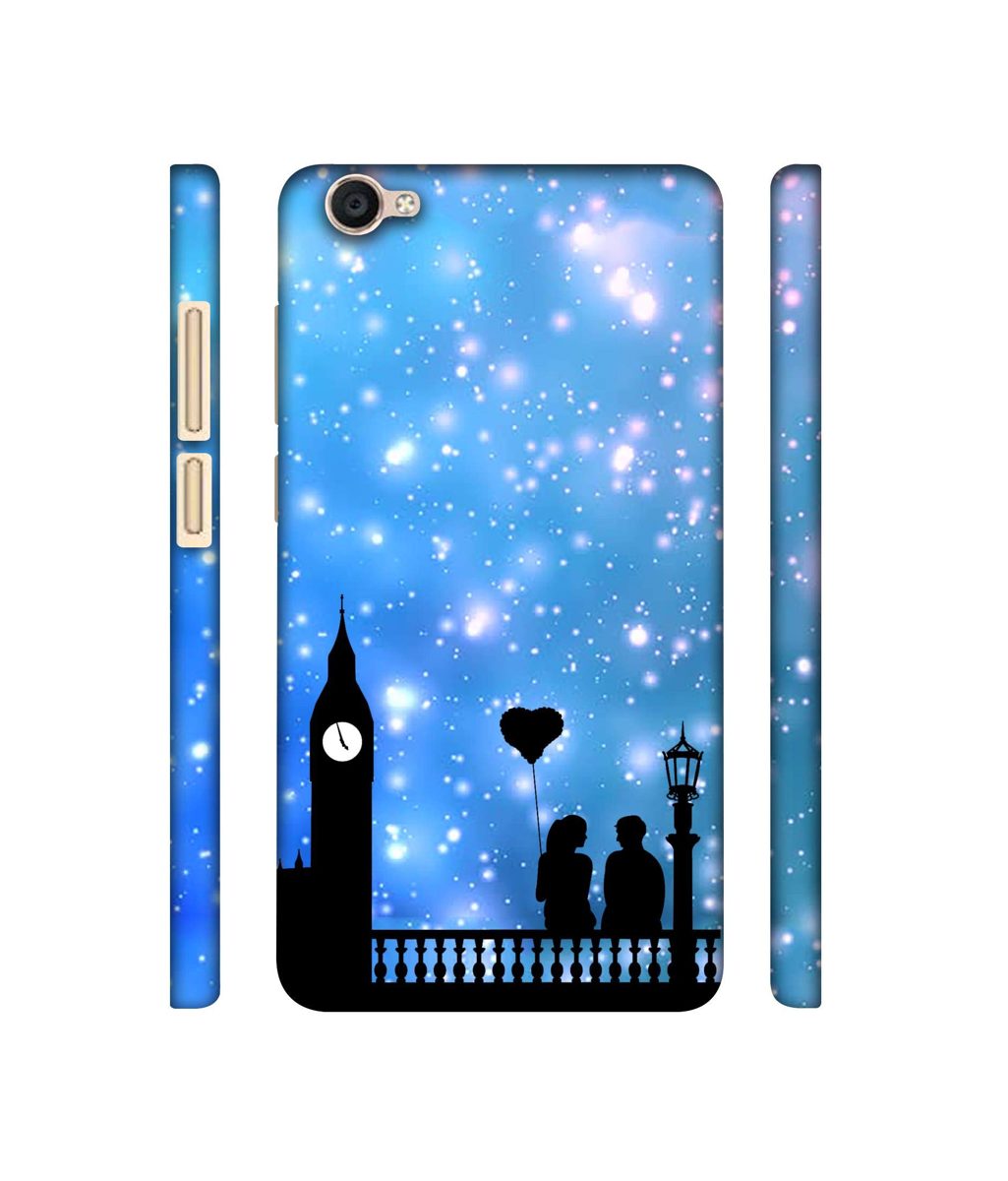Amazon Brand - Solimo Designer Love Couple Vector 3D Printed Hard Back Case Mobile Cover for Vivo Y55L