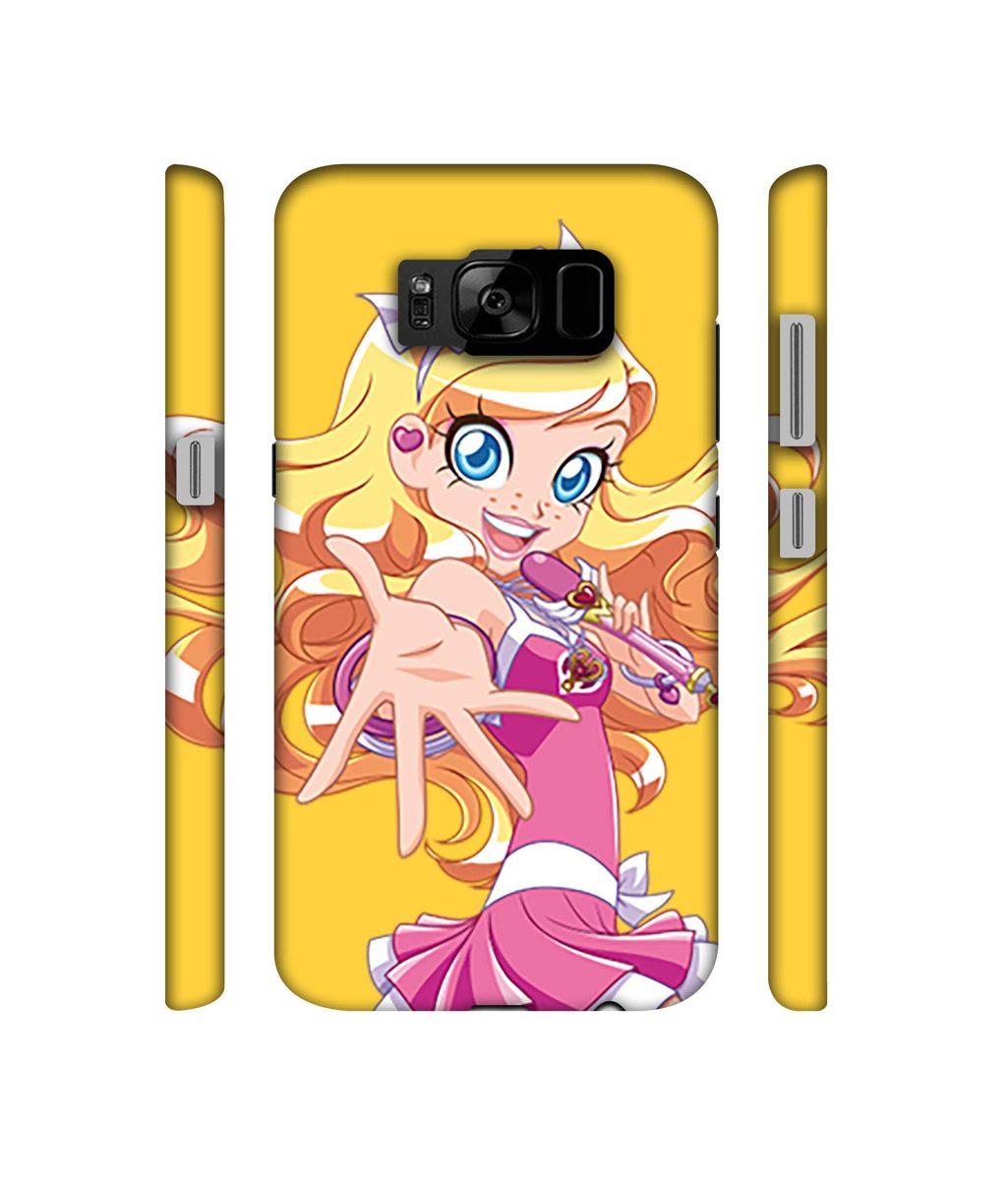 Amazon Brand - Solimo Designer Singing Girl Vector 3D Printed Hard Back Case Mobile Cover for Samsung Galaxy S8 Plus