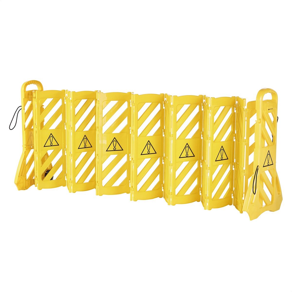 AmazonCommercial Expandable Mobile Barricade System, Yellow