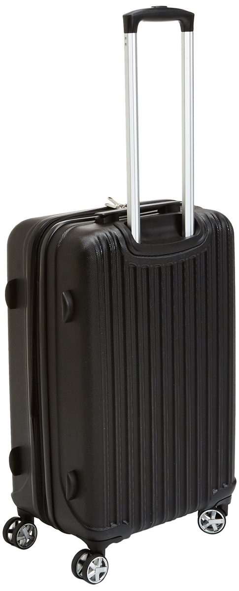 AmazonBasics Hardside Spinner Luggage - 20-Inch, Carbon Black