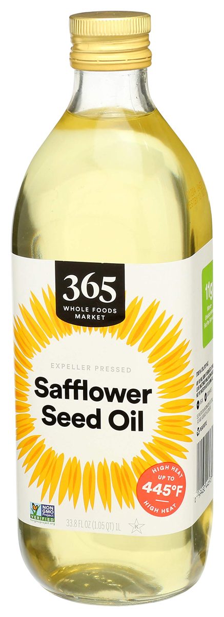 365 by Whole Foods Market, Expeller Pressed Cooking Oil, Safflower Seed, 33.8 Fl Oz