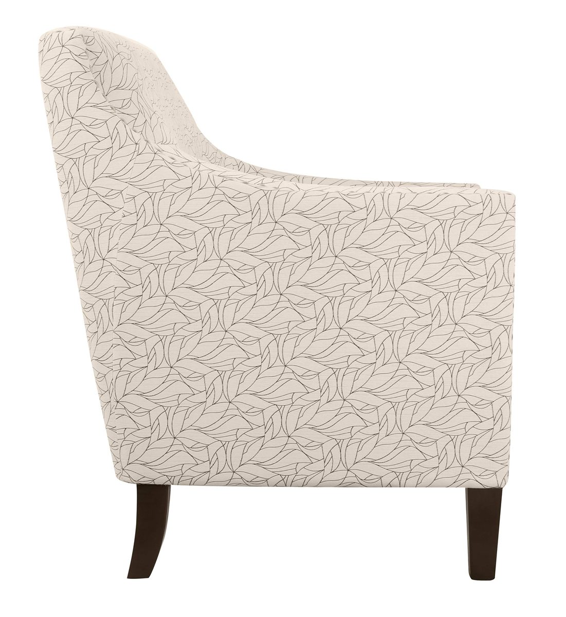 Amazon Brand – Ravenna Home Kaiden Patterned Nailhead Accent Chair, 33"W, Leaf