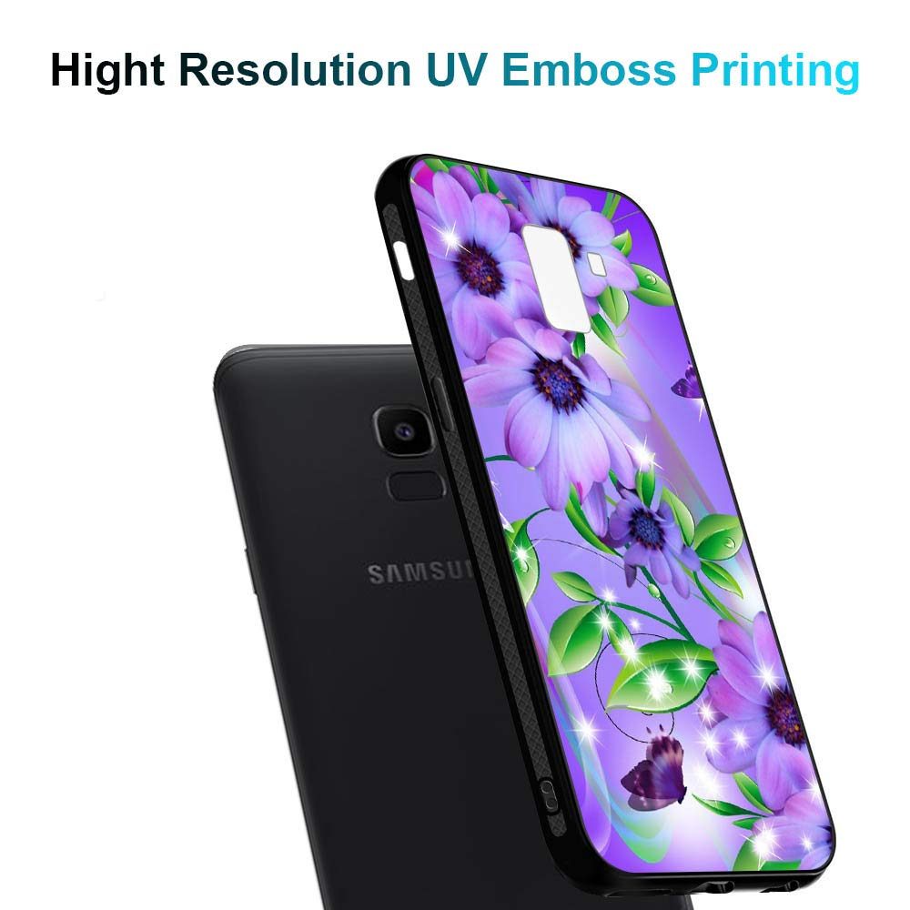 Amazon Brand - Solimo Designer Floral Printed Hard Back Case Mobile Cover for Samsung Galaxy J6 2018 / Samsung Galaxy On6 (D1151)