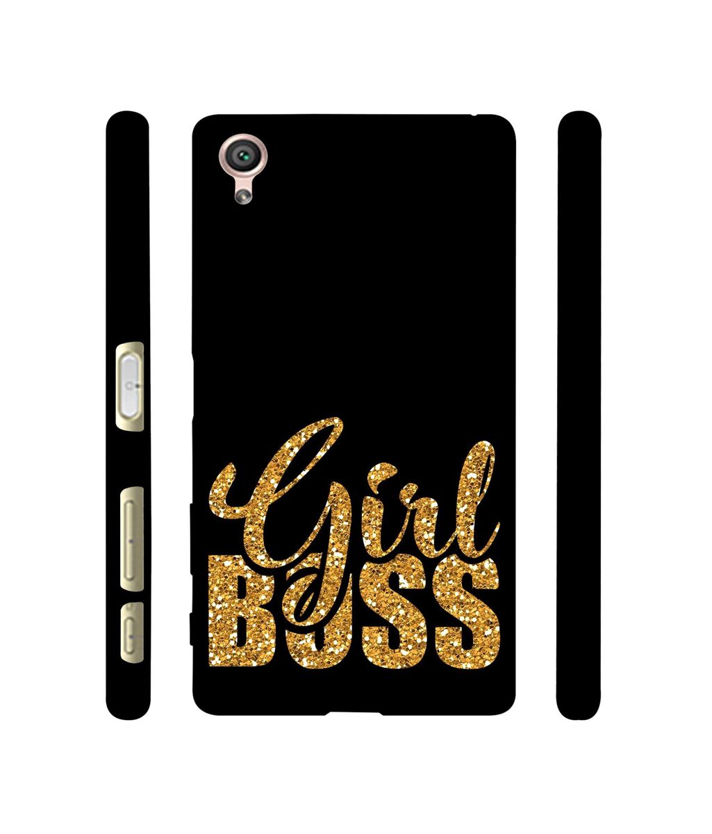 Amazon Brand - Solimo Designer Sparkle Girl Boss 3D Printed Hard Back Case Mobile Cover for Sony Xperia X