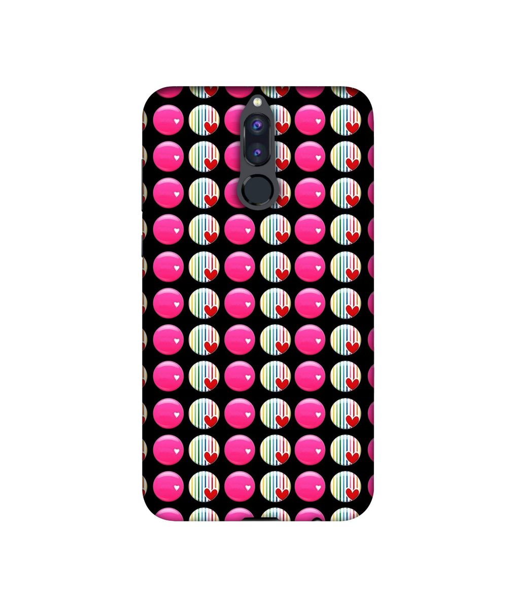Amazon Brand - Solimo Designer Small Two Color Circle 3D Printed Hard Back Case Mobile Cover for Huawei Honor 9i
