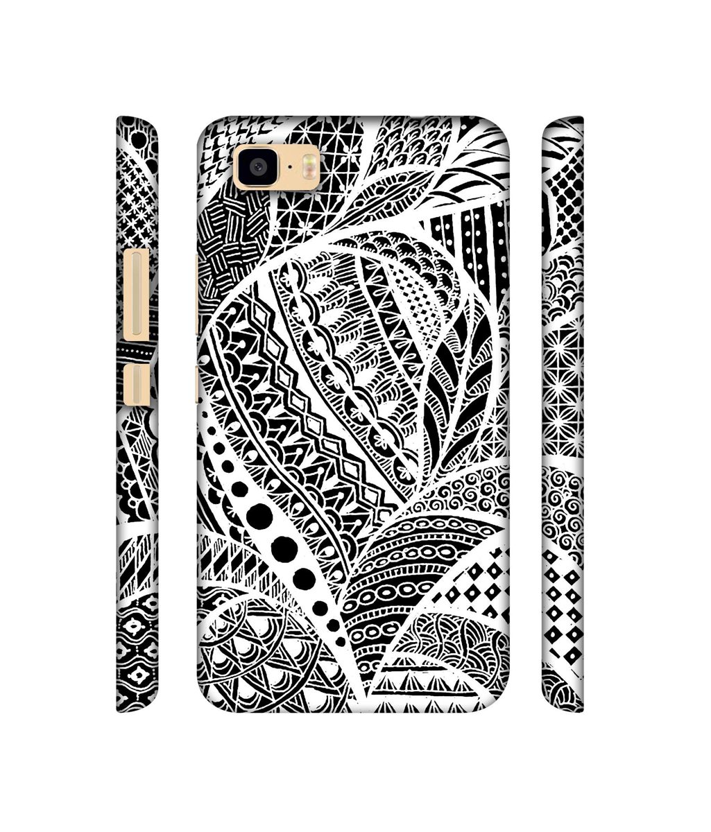 Amazon Brand - Solimo Designer Random White Pattern 3D Printed Hard Back Case Mobile Cover for Asus Zenfone 3S Max