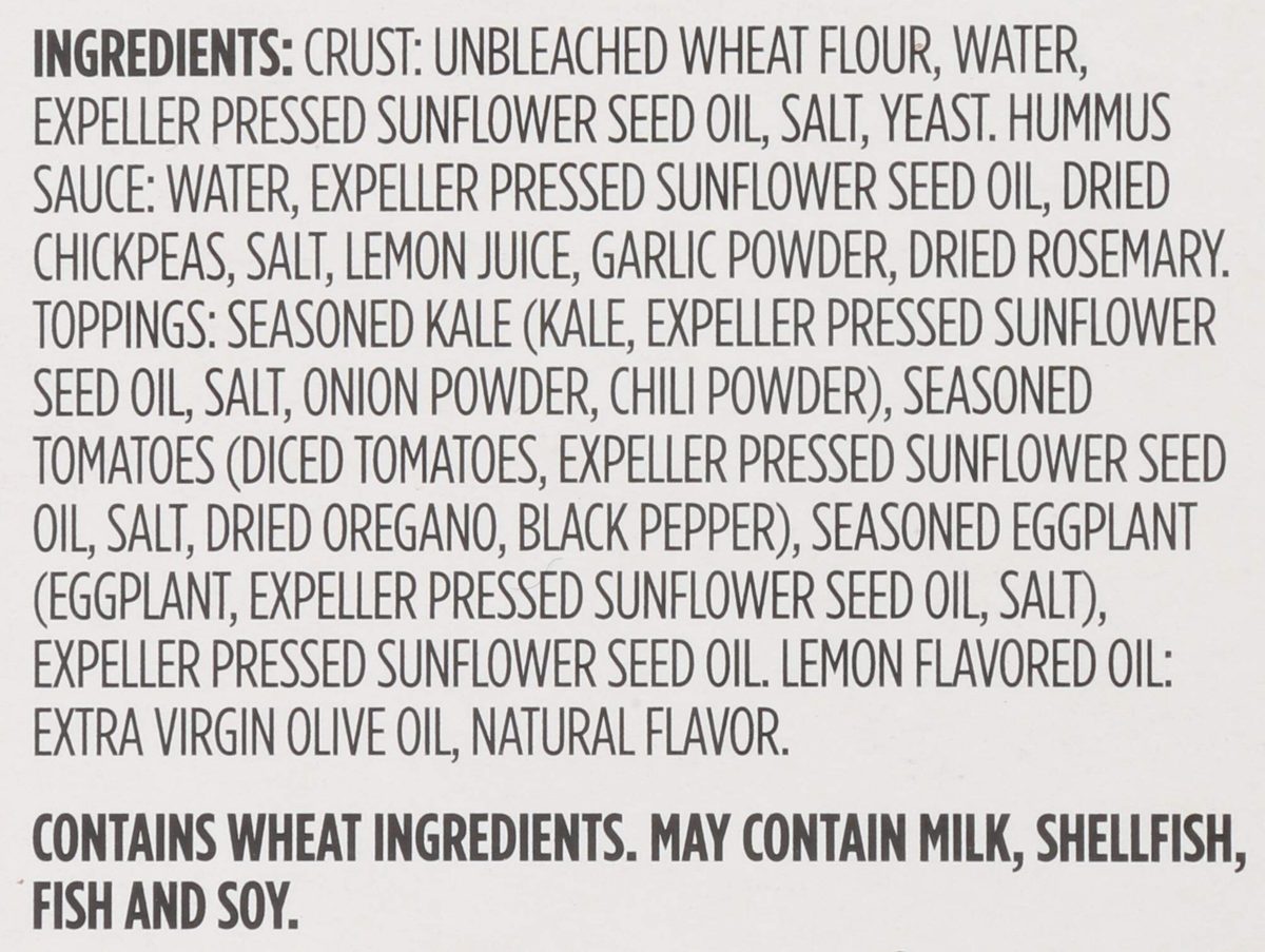 WHOLE FOODS MARKET Hummus & Kale Pizza, 13.4 OZ