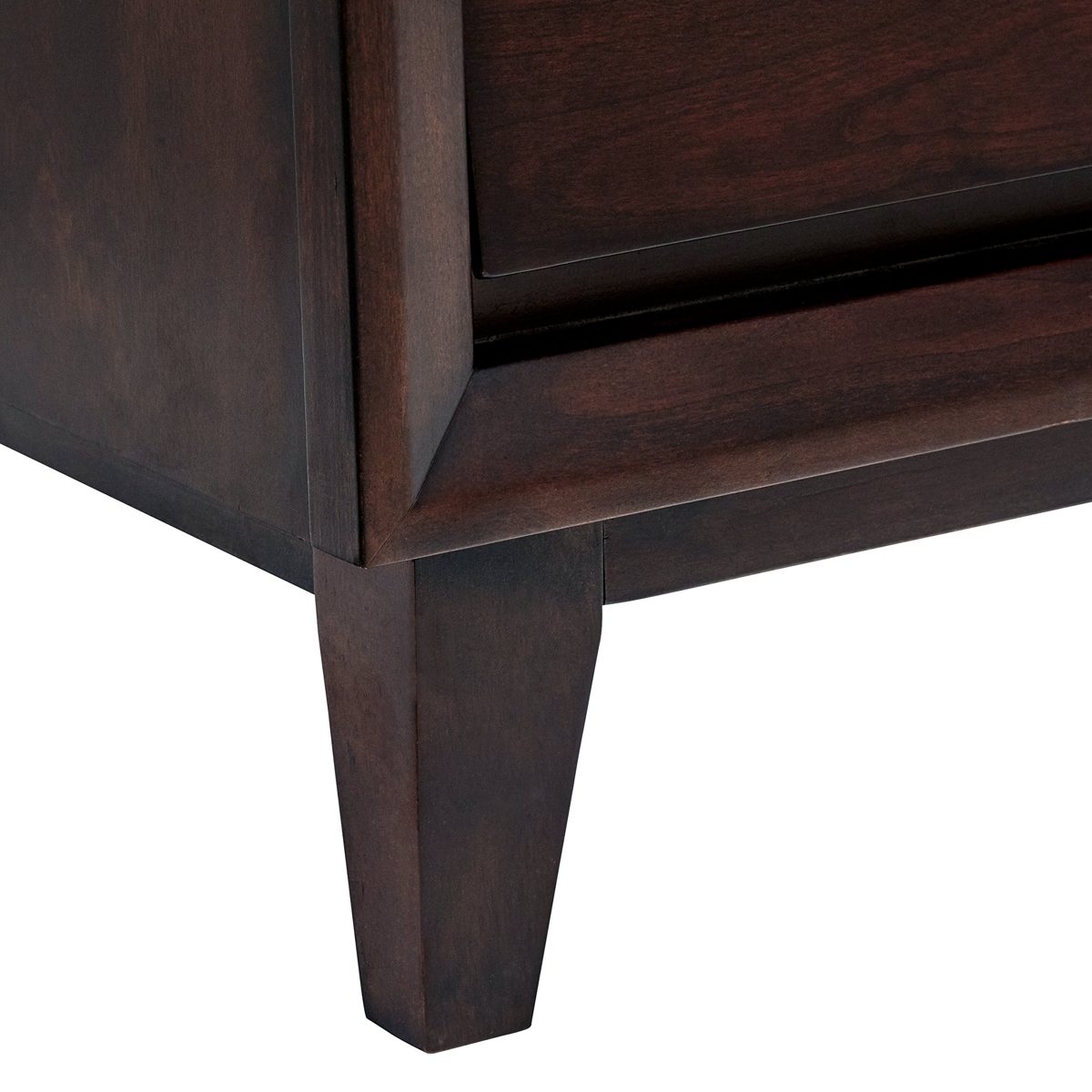 Amazon Brand – Rivet Ventura Mid-Century Louvered Chest of Drawers, 38"W, Brown