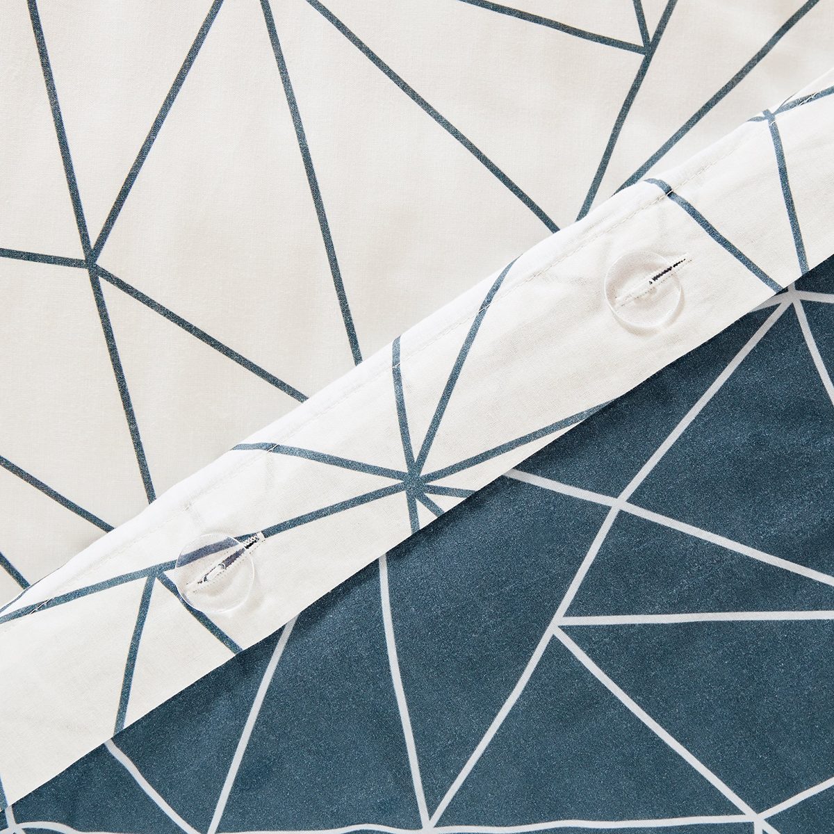 Rivet Triangle Geometric Pattern Cotton Duvet Comforter Cover Set