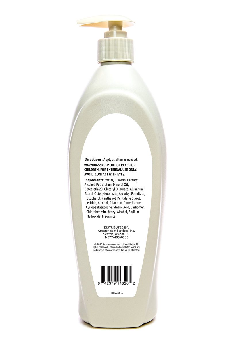 Amazon Brand - Solimo Ultra Strength Lotion with Vitamins C, E & B5, 21 Fluid Ounce