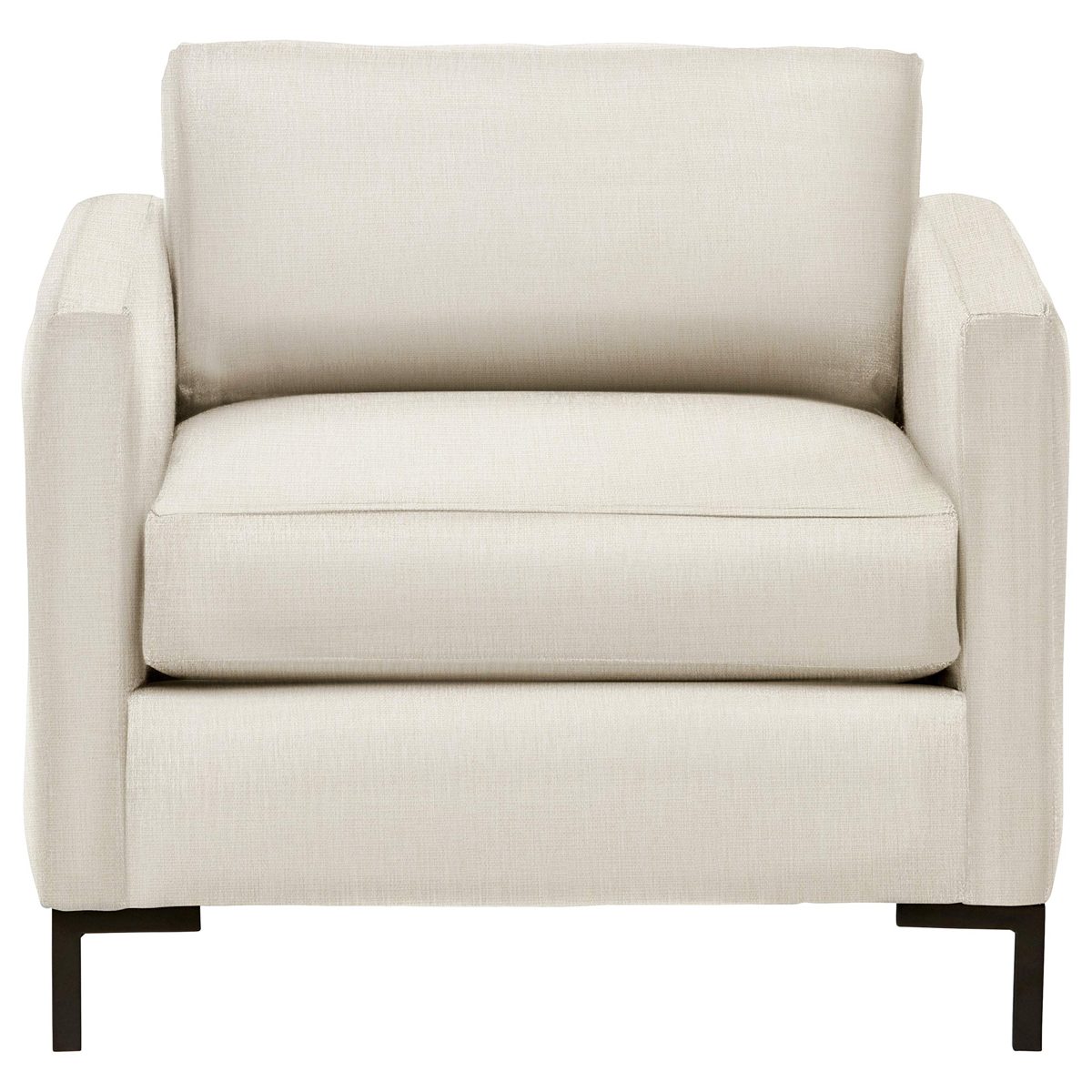 Amazon Brand – Rivet Edgewest Low Back Modern Accent Chair, 34"W, Beige