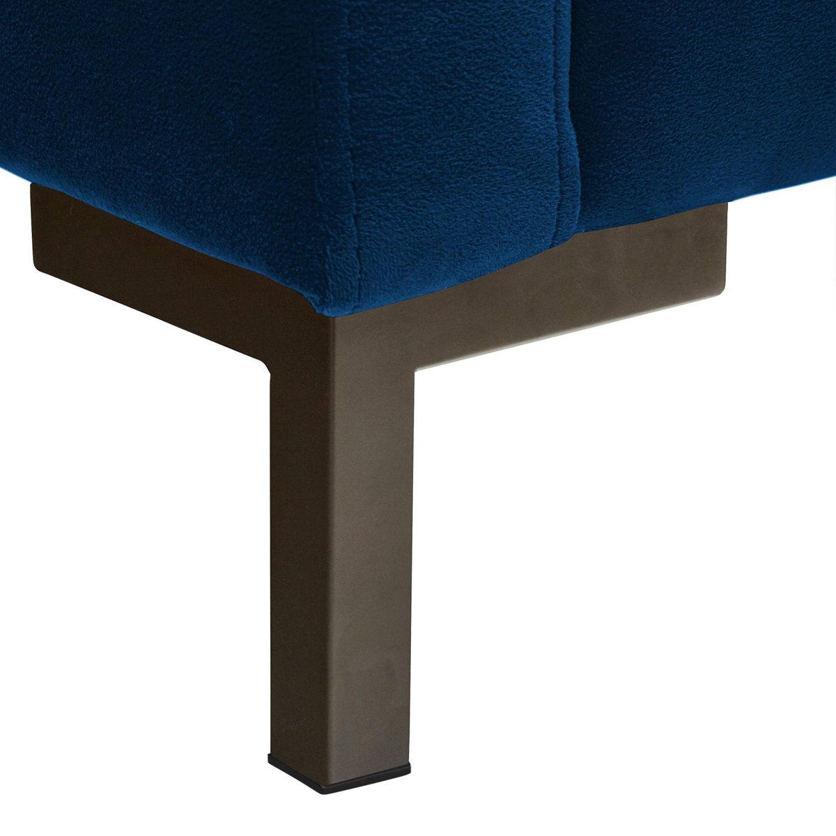 Amazon Brand – Rivet Edgewest Low Back Modern Right Chaise Sofa Sectional, 115"W, Blue Ink