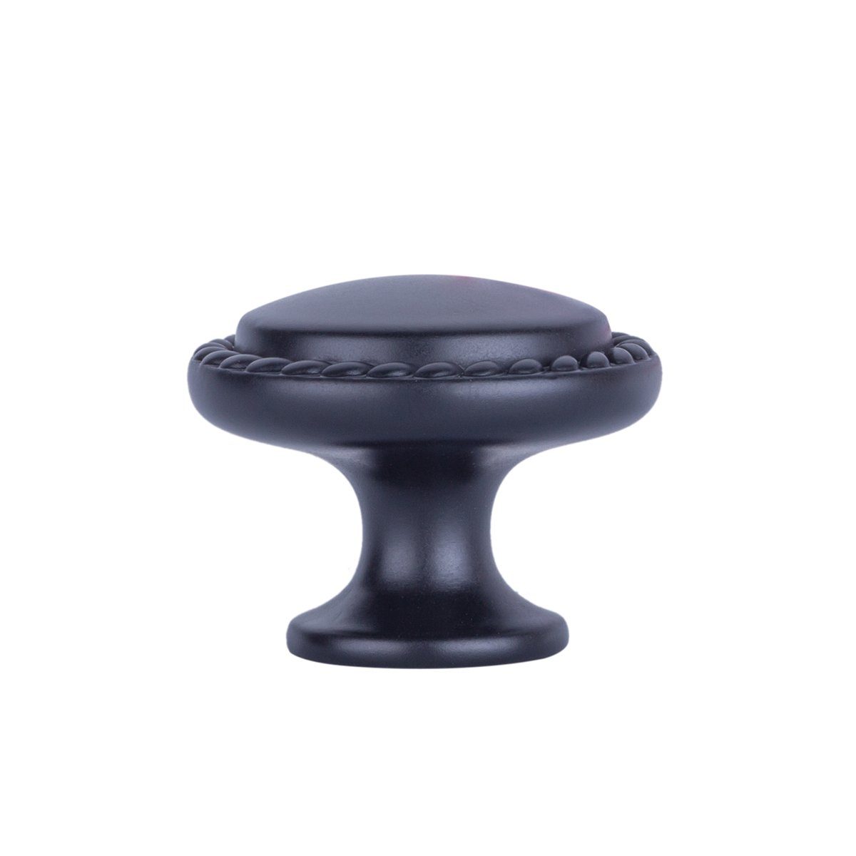 AmazonBasics - Round Drawer Knob with Patterned Edge - 1.25" Diameter, AB900-FB-10