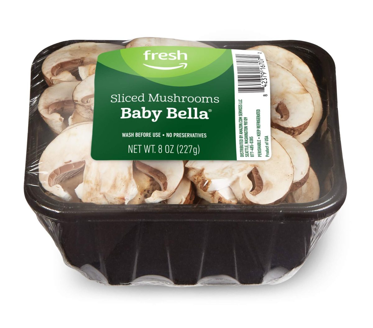 Fresh Brand – Sliced Baby Bella Mushrooms, 8 oz