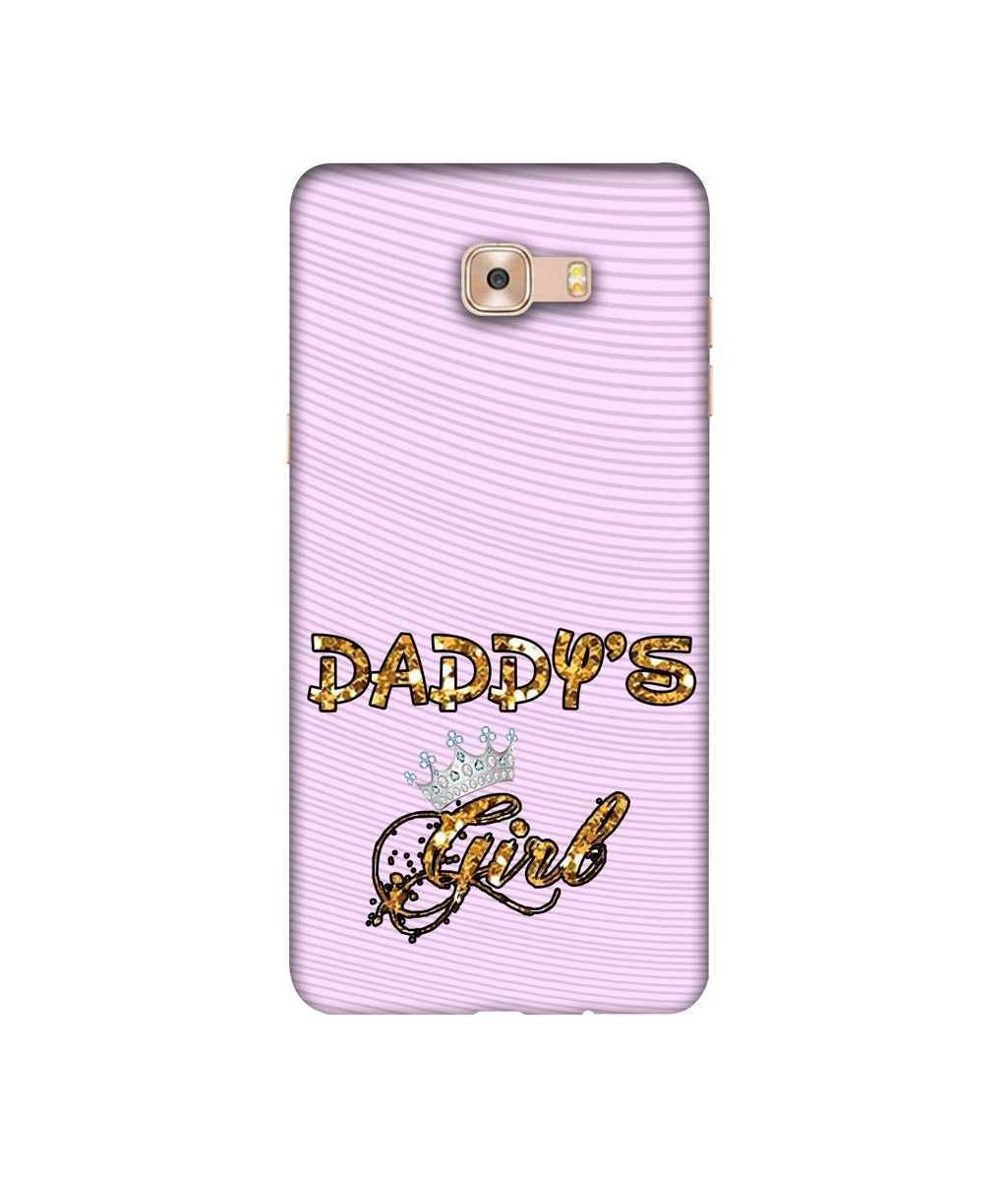 Amazon Brand - Solimo Designer Daddy's Girl in Glitter Pattern 3D Printed Hard Back Case Mobile Cover for Samsung Galaxy C9 Pro