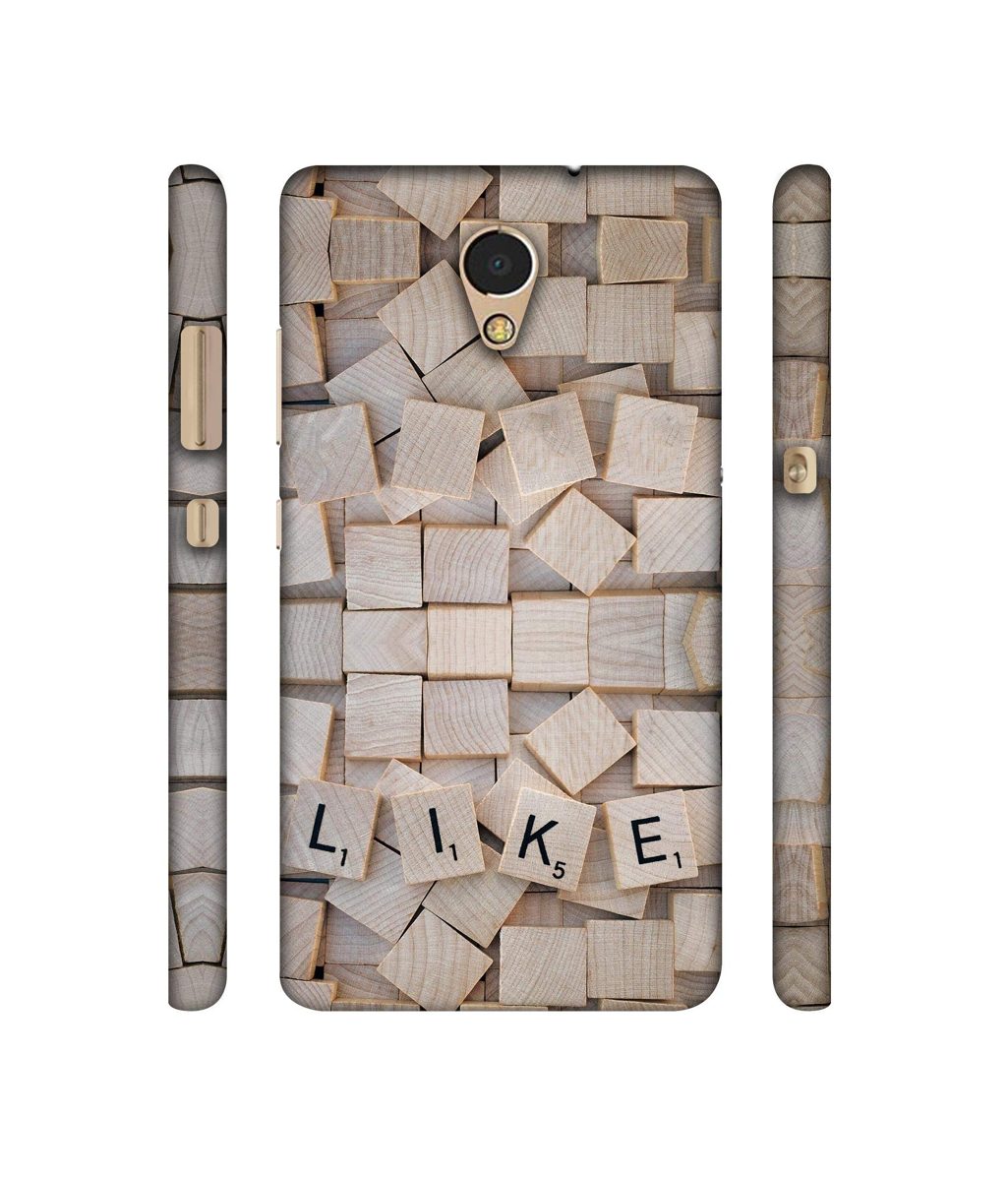 Amazon Brand - Solimo Designer Like On Wooden Block 3D Printed Hard Back Case Mobile Cover for Lenovo P2