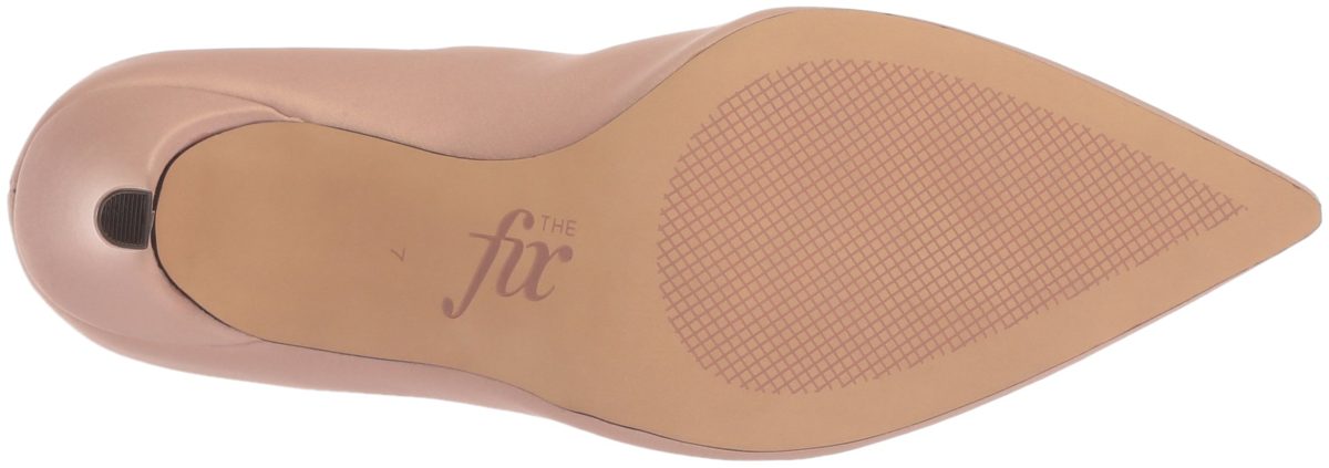Amazon Brand - The Fix Women's Becca Pointed Toe Sock Boot, Petal Blush Stretch Satin, 7.5 B US