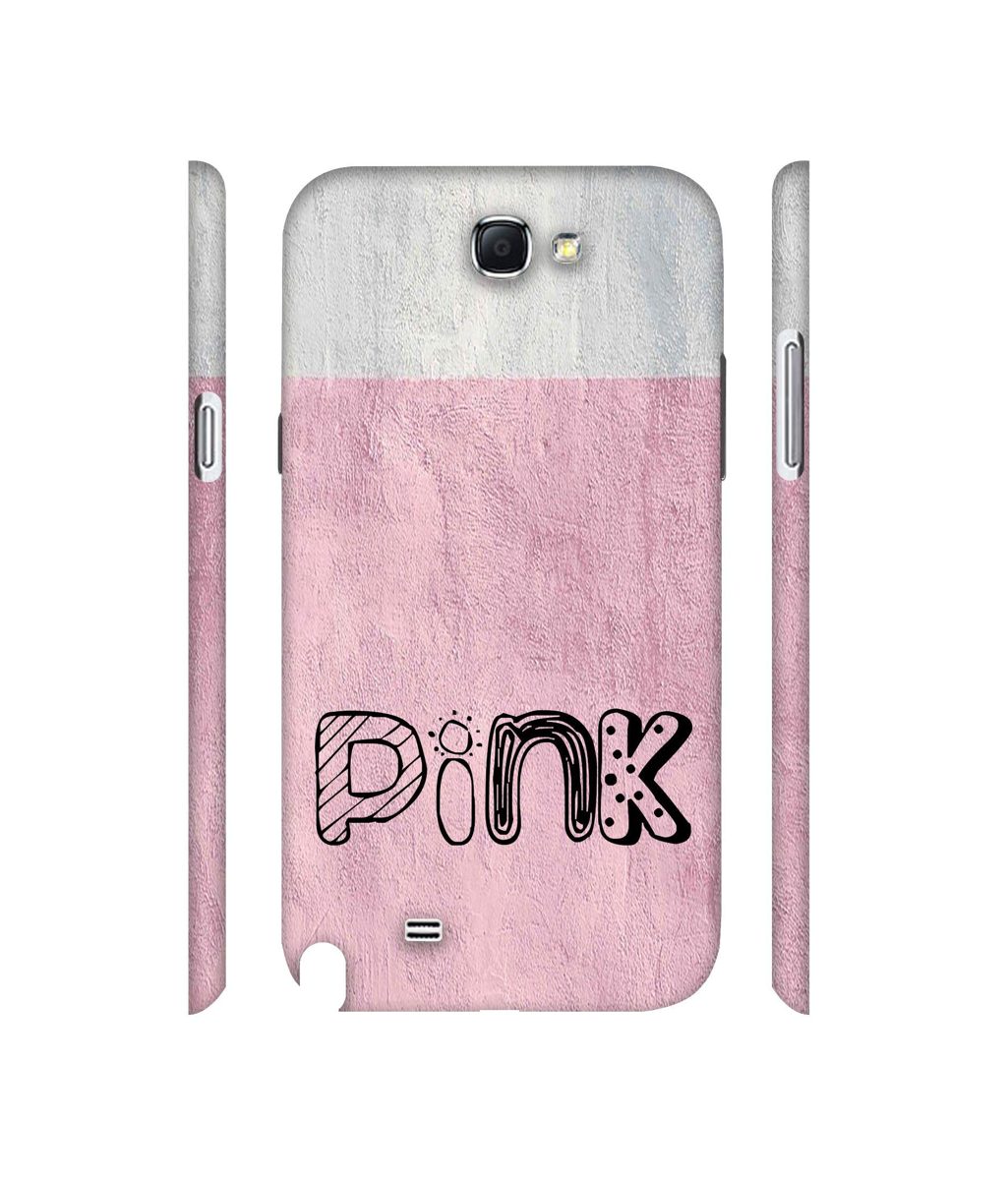 Amazon Brand - Solimo Designer Pink 3D Printed Hard Back Case Mobile Cover for Samsung Galaxy Note 2 N7100