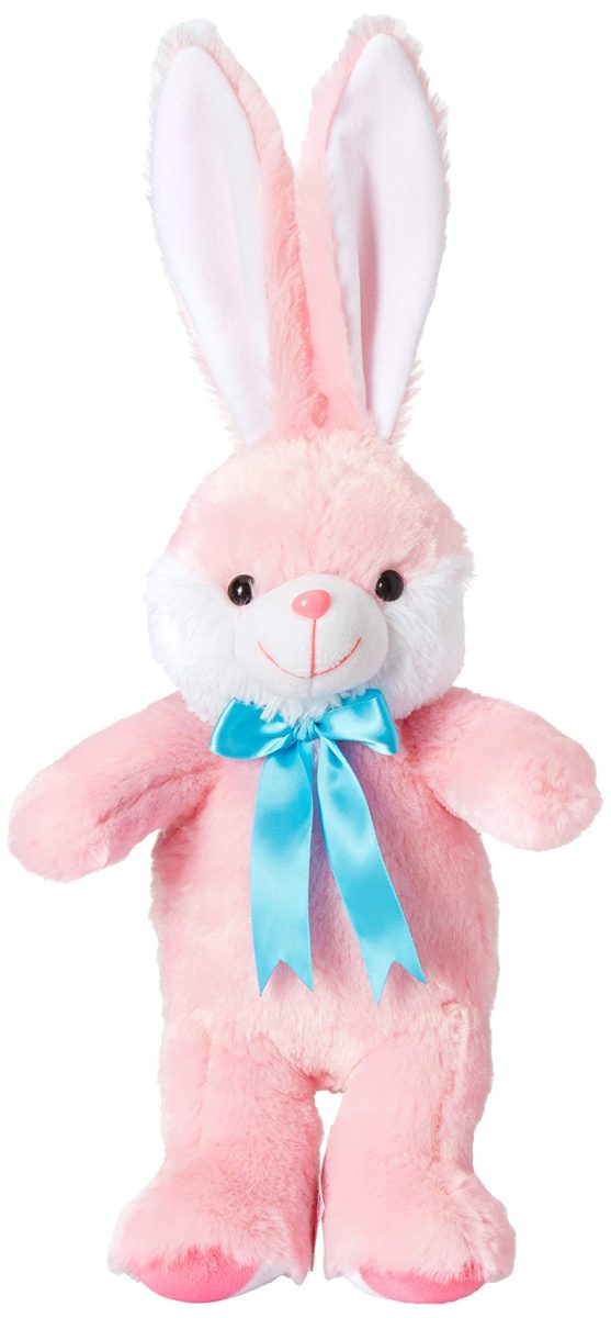 Amazon Brand- Jam & Honey Long Ears Rabbit-pink-30cm