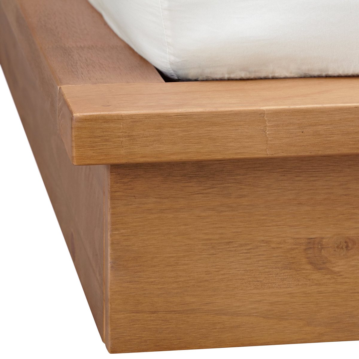 Amazon Brand – Rivet Eastport Industrial Wood Nightstand Table, 21.7"W, Oak Finish
