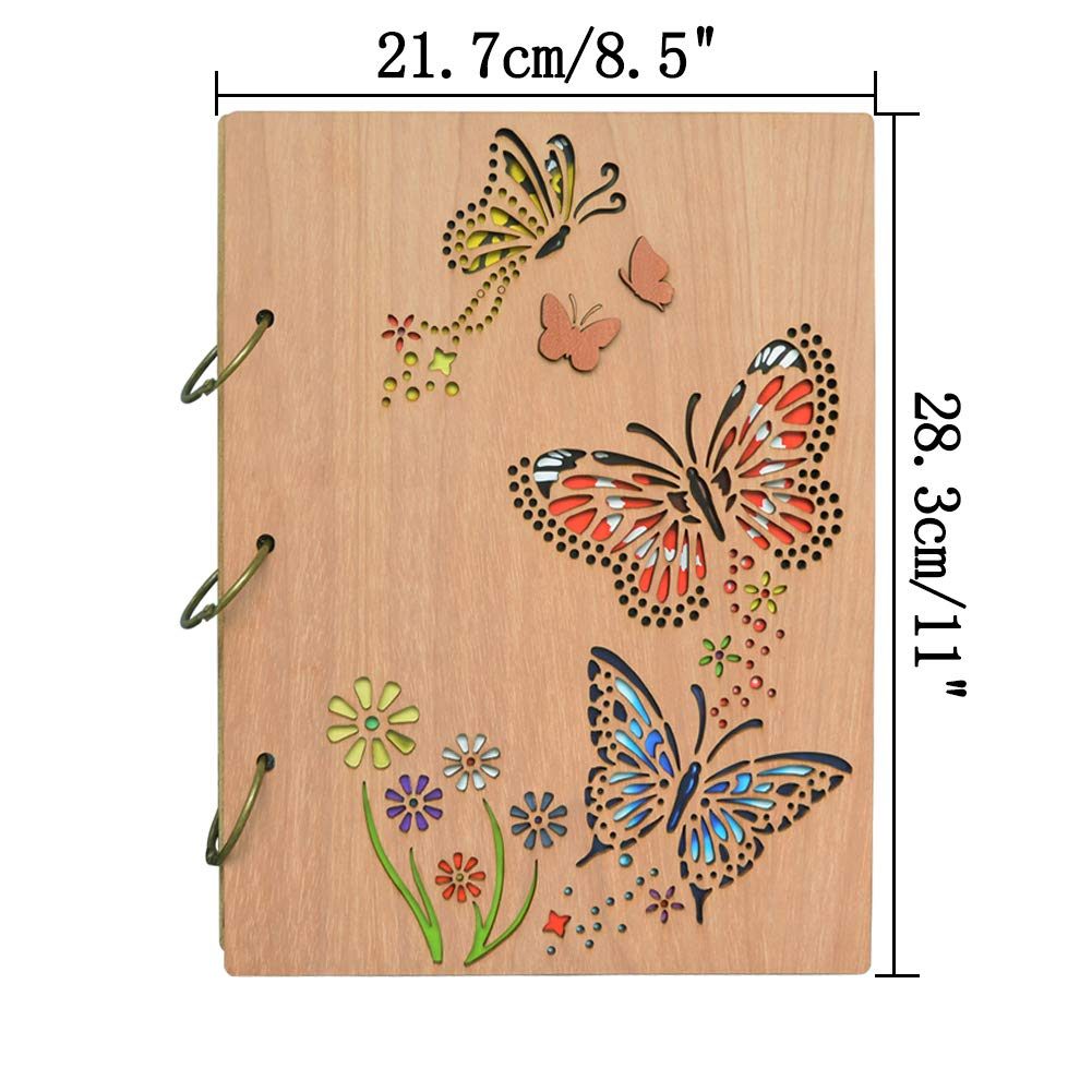 UMI. Essentials 13 x 18 Butterfly Photo Album for 120 Pictures