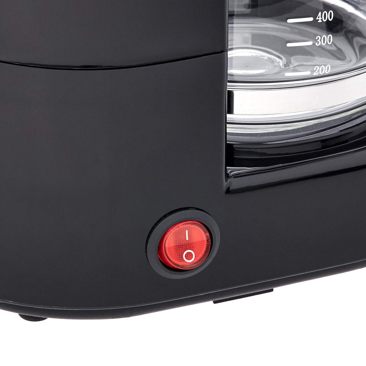 (Renewed) Amazon Brand - Solimo Zing Coffee Maker, Black (Ideal for Black coffee, Makes 4-6 Cups)