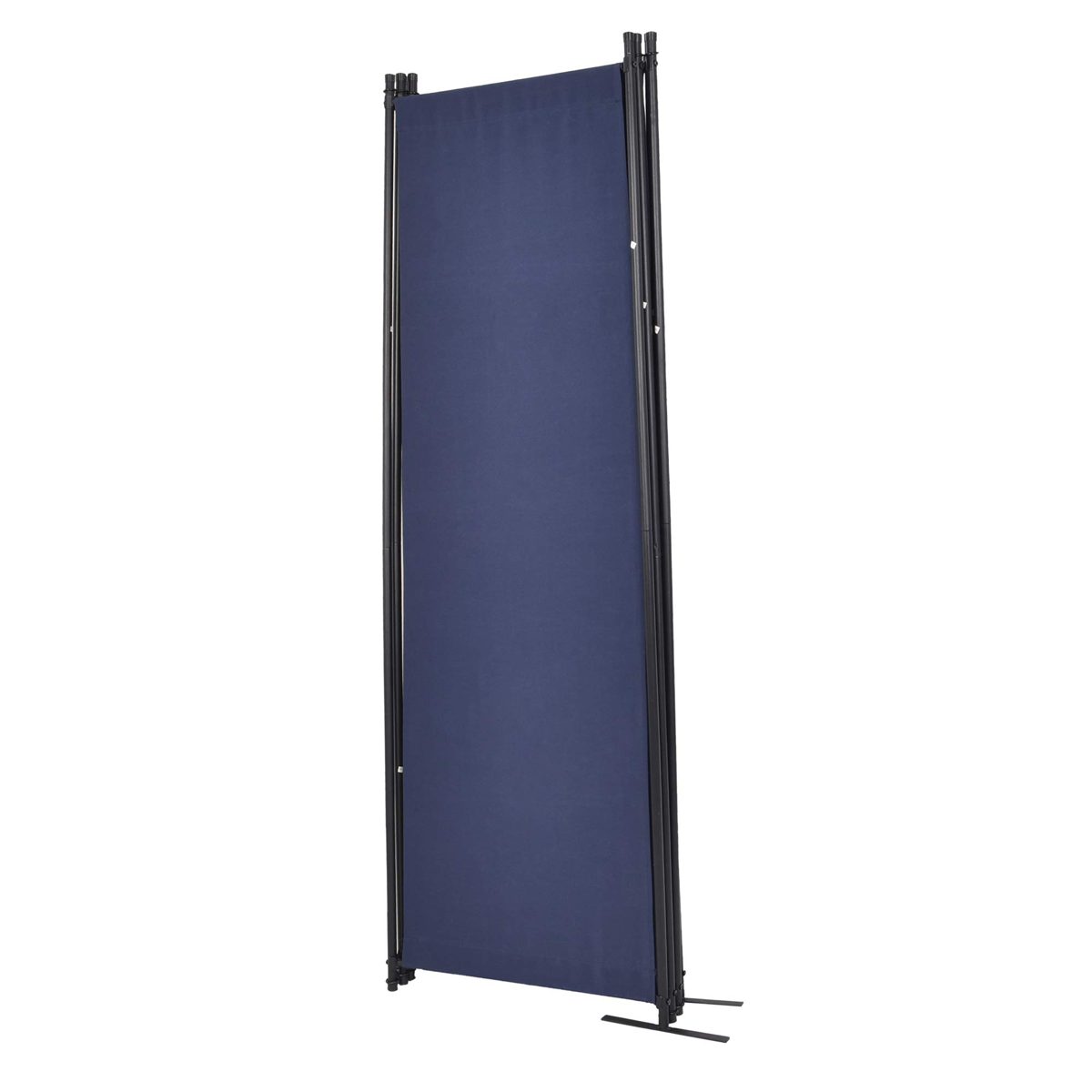 UMI. Essentials Paravent 4 Teilig Raumteiler 170 x 220 cm Trennwand (Blau)