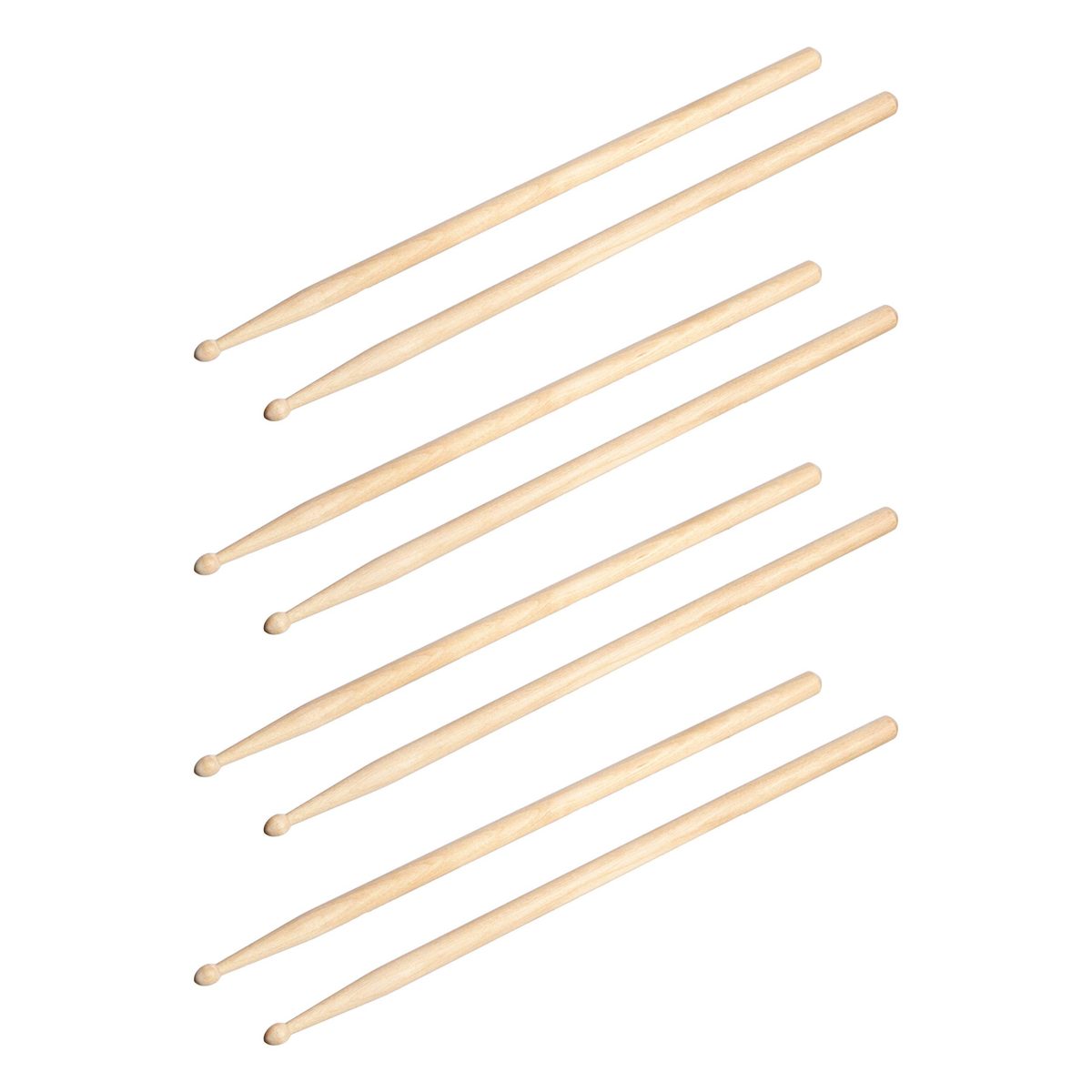 AmazonBasics 5A Drumsticks - Maple, 4-Pair Pack (Renewed)
