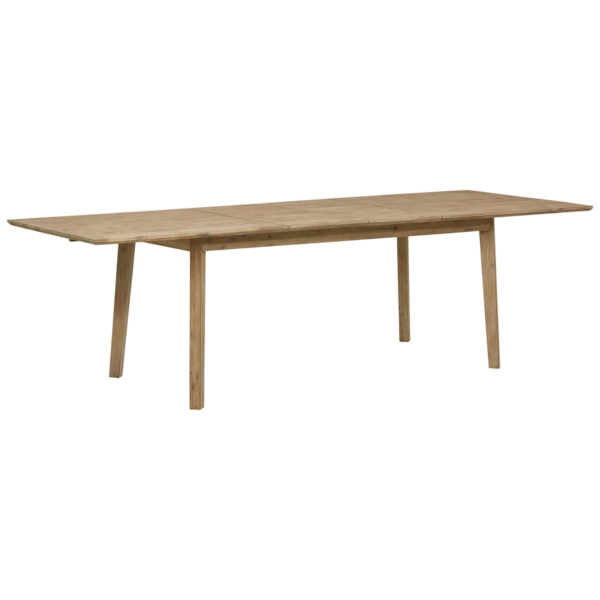 Amazon Brand – Stone & Beam Rylee Modern Acacia Wood Dining Table, 71"-102"L, Gray-Wash Acacia