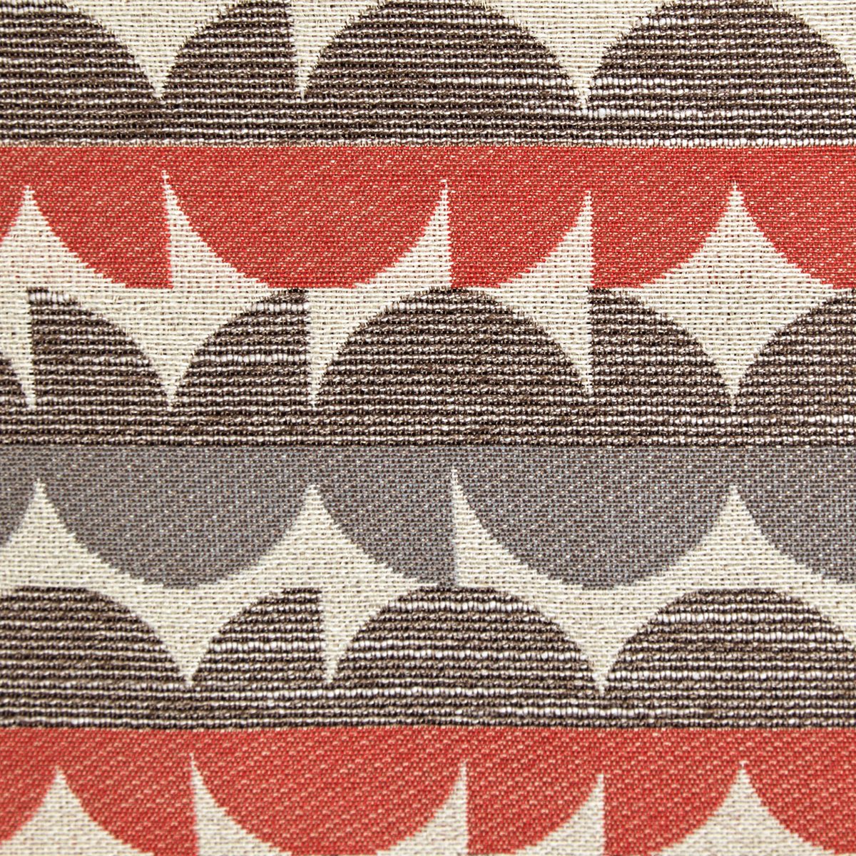 Amazon Brand – Rivet Mid-Century Graphic Throw Pillow - 17 x 17 Inch, Blue / Red