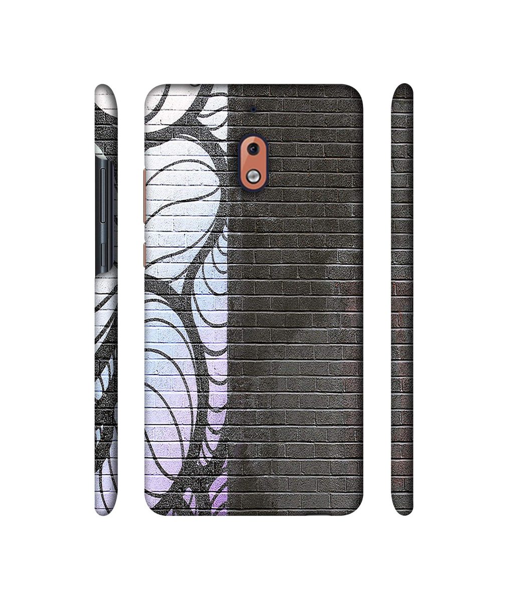 Amazon Brand - Solimo Designer Black and White Brick 3D Printed Hard Back Case Mobile Cover for Nokia 2.1