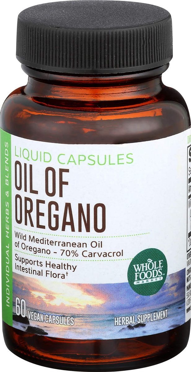 Whole Foods Market, Oil of Oregano Liquid Caps, 60 ct